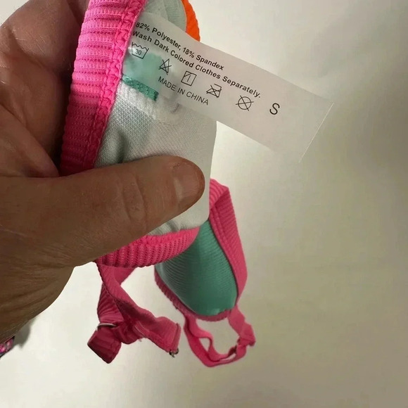 Color Block Bikini Top - Picture 3 of 4